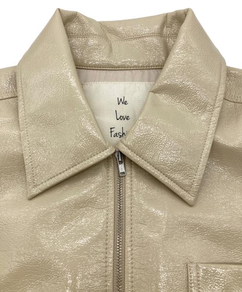 Sea Room lynn（シールームリン）Sea Room lynn (シールームリン) パテントジッパーコート アイボリー サイズ:Freeの古着・服飾アイテム