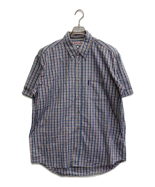 NIGEL CABOURN（ナイジェルケーボン）NIGEL CABOURN (ナイジェルケーボン) 90s チェックシャツ ブルー サイズ:3の古着・服飾アイテム