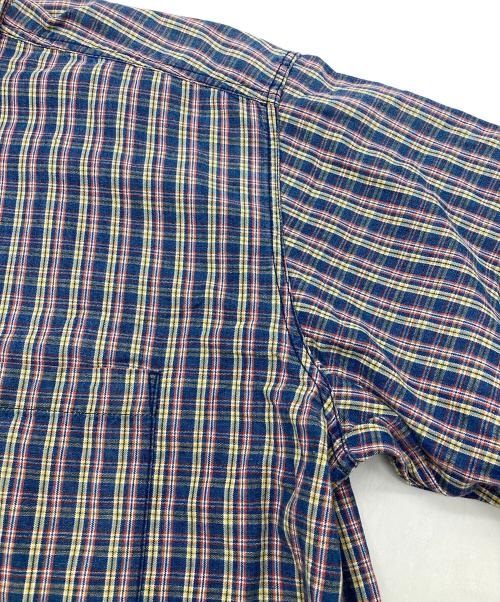 NIGEL CABOURN（ナイジェルケーボン）NIGEL CABOURN (ナイジェルケーボン) 90s チェックシャツ ブルー サイズ:3の古着・服飾アイテム