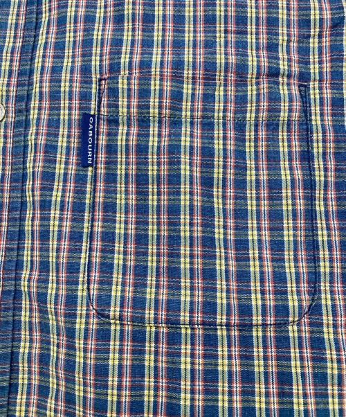 NIGEL CABOURN（ナイジェルケーボン）NIGEL CABOURN (ナイジェルケーボン) 90s チェックシャツ ブルー サイズ:3の古着・服飾アイテム