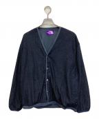 THE NORTHFACE PURPLELABELザ・ノースフェイス パープルレーベル）の古着「Field Reversible Snap Cardigan」｜ネイビー