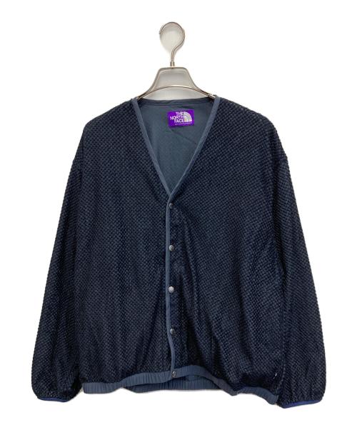 THE NORTHFACE PURPLELABEL（ザ・ノースフェイス パープルレーベル）THE NORTHFACE PURPLELABEL (ザ・ノースフェイス パープルレーベル) Field Reversible Snap Cardigan ネイビー サイズ:Mの古着・服飾アイテム