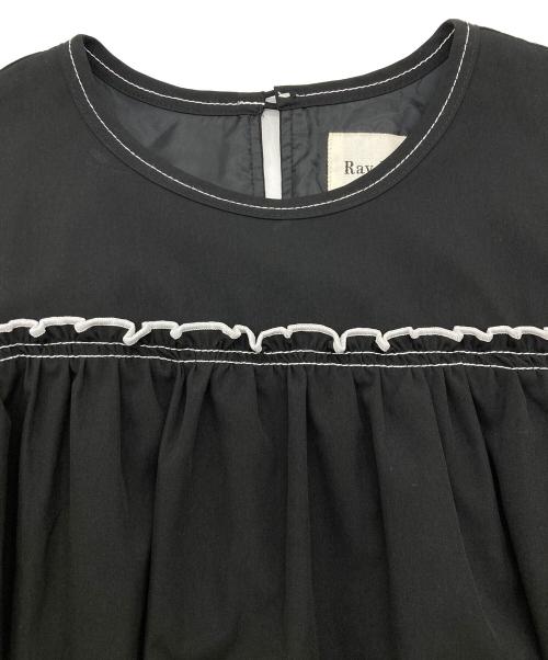 RAY BEAMS（レイ ビームス）RAY BEAMS (レイ ビームス) 配色ステッチ ギャザー ワンピース ブラック サイズ:FREE 未使用品の古着・服飾アイテム