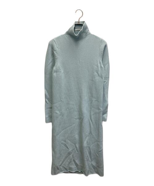 BALLSEY（ボールジィ）BALLSEY (ボールジィ) リンクスリブ ハイネックワンピース スカイブルー サイズ:Sの古着・服飾アイテム