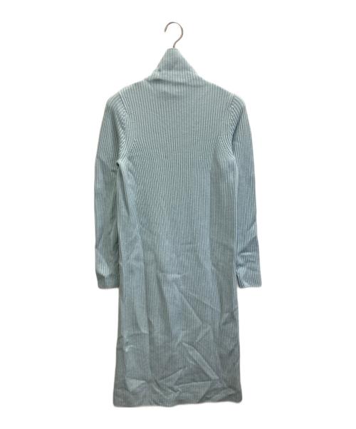 BALLSEY（ボールジィ）BALLSEY (ボールジィ) リンクスリブ ハイネックワンピース スカイブルー サイズ:Sの古着・服飾アイテム
