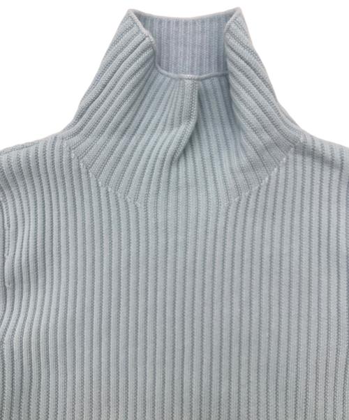 BALLSEY（ボールジィ）BALLSEY (ボールジィ) リンクスリブ ハイネックワンピース スカイブルー サイズ:Sの古着・服飾アイテム