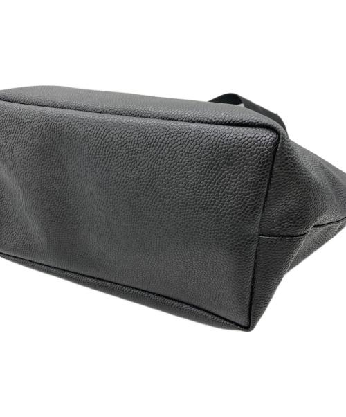 Herve Chapelier（エルベシャプリエ）Herve Chapelier (エルベシャプリエ) コーテッドキャンバススクエアトートA4サイズ(ML) ブラックの古着・服飾アイテム