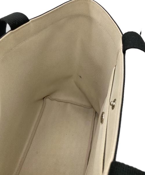 Herve Chapelier（エルベシャプリエ）Herve Chapelier (エルベシャプリエ) コーテッドキャンバススクエアトートA4サイズ(ML) ブラックの古着・服飾アイテム