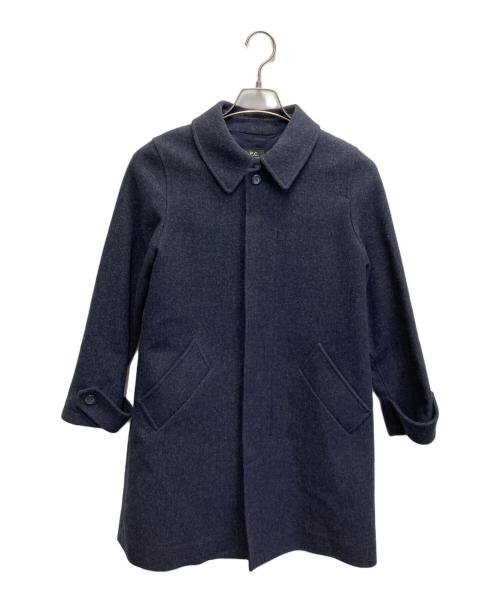 A.P.C.（アーペーセー）A.P.C. (アーペーセー) ステンカラーコート ネイビー サイズ:34の古着・服飾アイテム