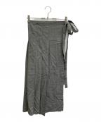 ROBE DE CHAMBRE COMME DES GARCONSローブドシャンブル コムデギャルソン）の古着「ラッププリーツスカート【AD1998】」｜グレー