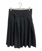COMME des GARCONS COMME des GARCONSコムデギャルソン コムデギャルソン）の古着「ダメージ加工スカート【AD2017】」｜ブラック