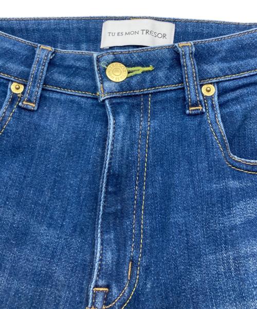 Tu es mon TRESOR（トゥ エ モン トレゾア）Tu es mon TRESOR (トゥ エ モン トレゾア) デニムパンツ ネイビー サイズ:W24の古着・服飾アイテム