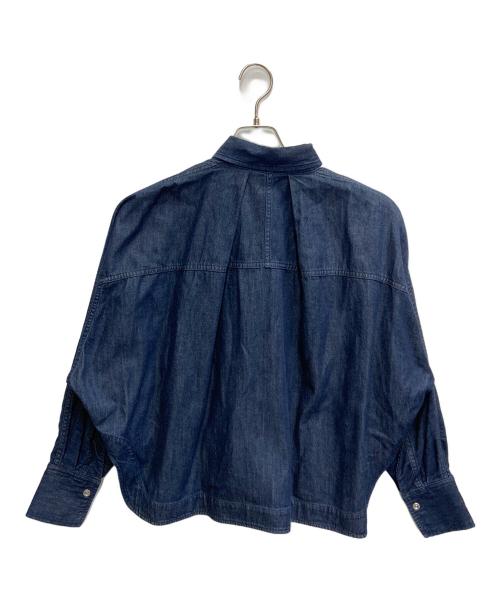 VERMEIL par iena（ヴェルメイユ パー イエナ）VERMEIL par iena (ヴェルメイユ パー イエナ) デニムフォルムシャツ ネイビー サイズ:Fの古着・服飾アイテム