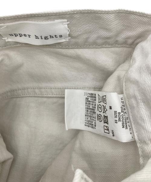upper hights（アッパーハイツ）upper hights (アッパーハイツ) COUSIN BONEデニムパンツ ホワイト サイズ:22の古着・服飾アイテム