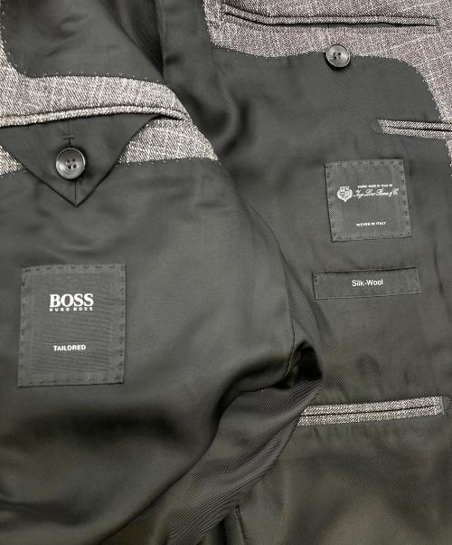 HUGO BOSS（ヒューゴ ボス）HUGO BOSS (ヒューゴ ボス) Extra Slim Fit Wool Silk Suit グレー サイズ:46の古着・服飾アイテム