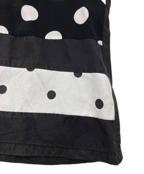 tricot COMME des GARCONS（トリココムデギャルソン）tricot COMME des GARCONS (トリココムデギャルソン) ニット切替ドットカットソー 【AD2002】 ブラック サイズ:Mの古着・服飾アイテム