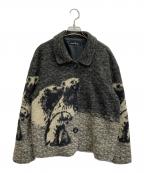 USEDユーズド）の古着「ニットデザインジャケット」｜ブラック