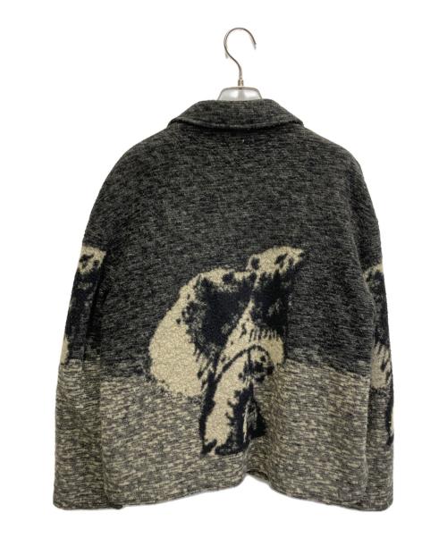 USED（ユーズド）USED (ユーズド) ニットデザインジャケット ブラック サイズ:Fの古着・服飾アイテム