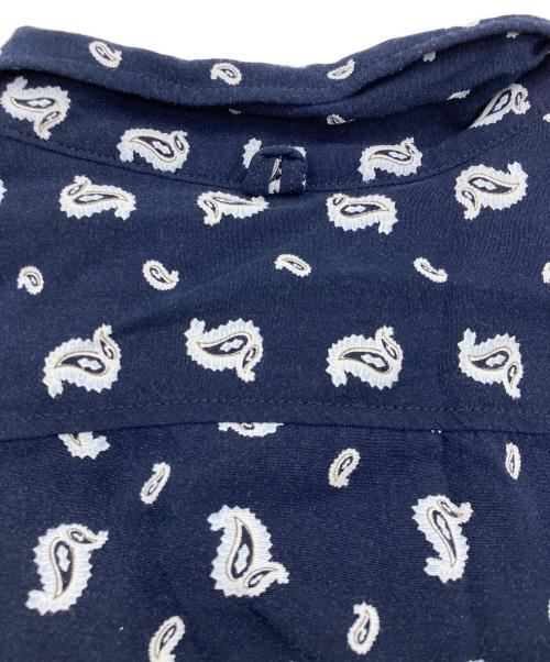 THE NORTHFACE PURPLELABEL（ザ・ノースフェイス パープルレーベル）THE NORTHFACE PURPLELABEL (ザ・ノースフェイス パープルレーベル) Paisley H/S Shirt ネイビー サイズ:Lの古着・服飾アイテム