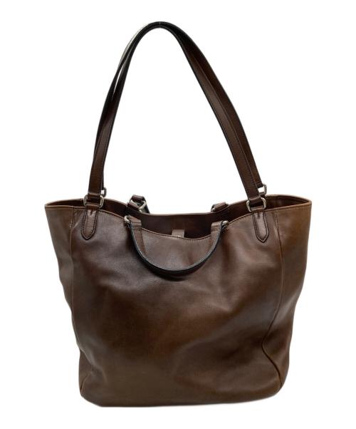 Daniel&Bob（ダニエル＆ボブ）Daniel&Bob (ダニエル＆ボブ) 2wayレザートートバッグ ブラウンの古着・服飾アイテム