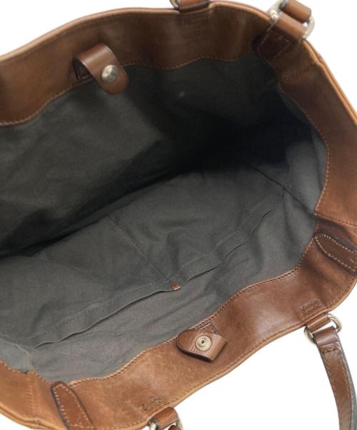 Daniel&Bob（ダニエル＆ボブ）Daniel&Bob (ダニエル＆ボブ) 2wayレザートートバッグ ブラウンの古着・服飾アイテム