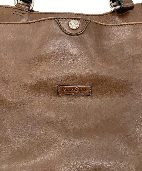 Daniel&Bob（ダニエル＆ボブ）Daniel&Bob (ダニエル＆ボブ) 2wayレザートートバッグ ブラウンの古着・服飾アイテム