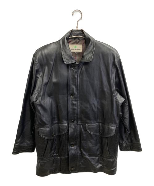 Men's Club（メンズクラブ）Men's Club (メンズクラブ) ラムレザージャケット ブラック サイズ:Mの古着・服飾アイテム
