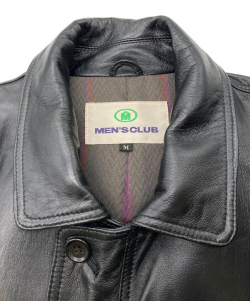 Men's Club（メンズクラブ）Men's Club (メンズクラブ) ラムレザージャケット ブラック サイズ:Mの古着・服飾アイテム