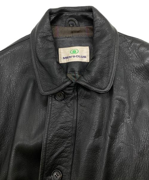Men's Club（メンズクラブ）Men's Club (メンズクラブ) レザージャケット ブラック サイズ:Lの古着・服飾アイテム