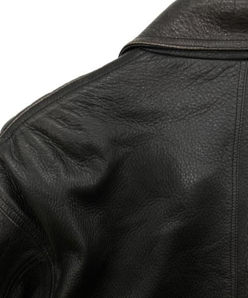 Men's Club（メンズクラブ）Men's Club (メンズクラブ) レザージャケット ブラック サイズ:Lの古着・服飾アイテム