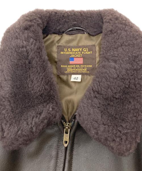 古着（フルギ）古着 (フルギ) G-1 FLIGHT JACKET ブラウン サイズ:42の古着・服飾アイテム