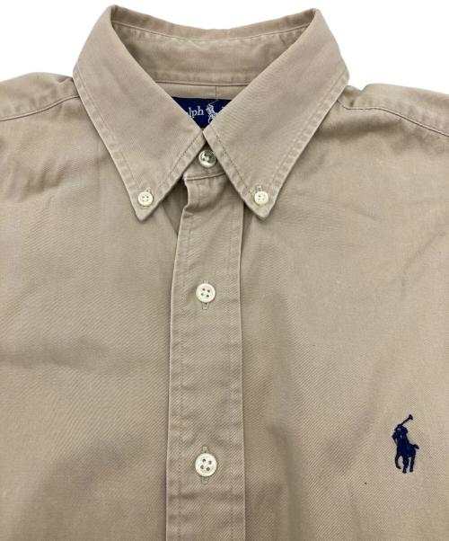 POLO RALPH LAUREN（ポロ・ラルフローレン）POLO RALPH LAUREN (ポロ・ラルフローレン) BLAKE半袖シャツ ベージュ サイズ:Mの古着・服飾アイテム