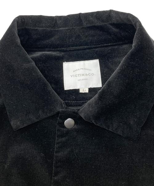 VICTIM（ヴィクティム）VICTIM (ヴィクティム) VELVET CORCH JACKET ブラック サイズ:Lの古着・服飾アイテム