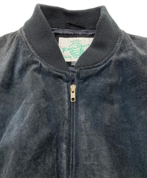 remembrance（リメンブランス）remembrance (リメンブランス) ピグレザーブルゾン ブラック サイズ:Lの古着・服飾アイテム