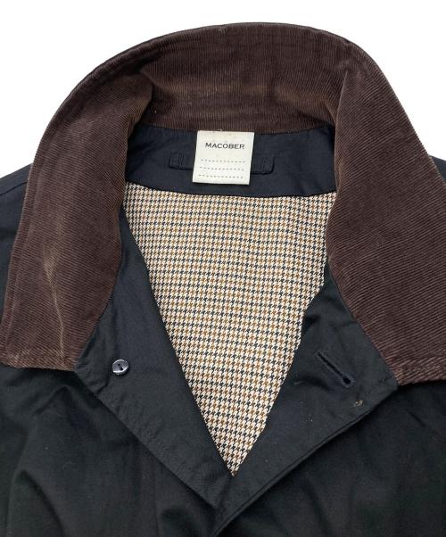 MACOBER（マコバ）MACOBER (マコバ) ハンティングステンカラーコート ブラック サイズ:Sの古着・服飾アイテム