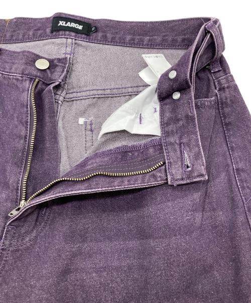 X-LARGE（エクストララージ）X-LARGE (エクストララージ) BAGGY DENIM PANTS パープル サイズ:32の古着・服飾アイテム