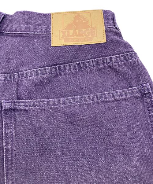 X-LARGE（エクストララージ）X-LARGE (エクストララージ) BAGGY DENIM PANTS パープル サイズ:32の古着・服飾アイテム