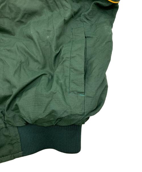 Majestic（マジェスティック）Majestic (マジェスティック) AUTHENTIC (オーセンティック) MLB アスレチックス ブルゾン グリーン サイズ:Ｌの古着・服飾アイテム