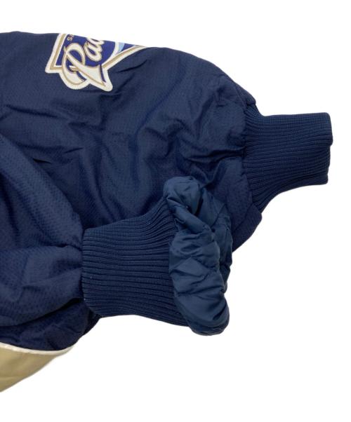 AUTHENTICS（オーセンティクス）AUTHENTICS (オーセンティクス) Majestic (マジェスティック) MLB SAN DIEGOジャケット ネイビー×ベージュ サイズ:Lの古着・服飾アイテム