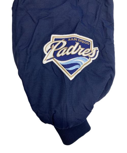 AUTHENTICS（オーセンティクス）AUTHENTICS (オーセンティクス) Majestic (マジェスティック) MLB SAN DIEGOジャケット ネイビー×ベージュ サイズ:Lの古着・服飾アイテム