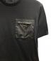中古・古着 PRADA (プラダ) トライアングルプレート ナイロン切替ポケットTシャツ ブラック サイズ:M：60000円
