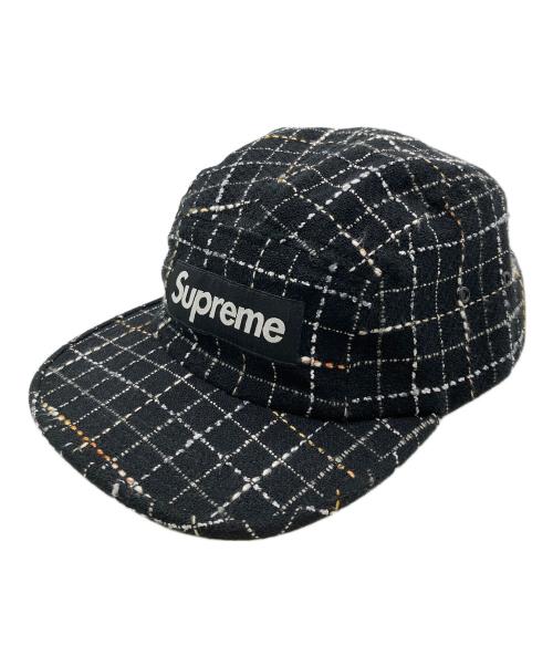 SUPREME（シュプリーム）Supreme (シュプリーム) Boucle Camp Cap ブラックの古着・服飾アイテム