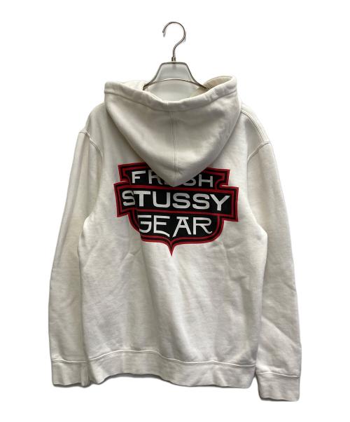 stussy（ステューシー）stussy (ステューシー) STUSSY GEAR HOODIE ホワイト サイズ:Sの古着・服飾アイテム