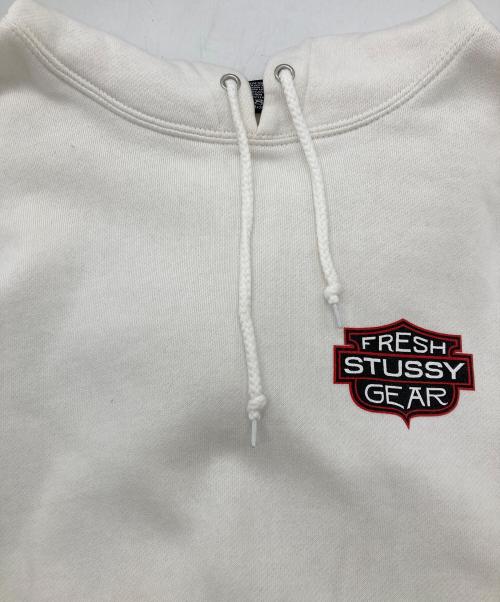 stussy（ステューシー）stussy (ステューシー) STUSSY GEAR HOODIE ホワイト サイズ:Sの古着・服飾アイテム