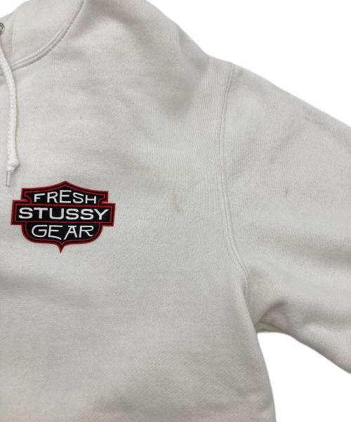 stussy（ステューシー）stussy (ステューシー) STUSSY GEAR HOODIE ホワイト サイズ:Sの古着・服飾アイテム