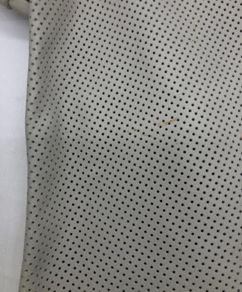 VANSON（バンソン）VANSON (バンソン) パンチングレザーショートスリーブジャケット グレー×ブラック サイズ:SMの古着・服飾アイテム