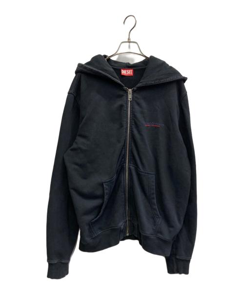 DIESEL（ディーゼル）DIESEL (ディーゼル) Jip Hoodie グレー サイズ:XLの古着・服飾アイテム