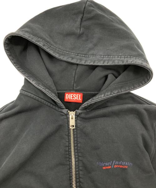 DIESEL（ディーゼル）DIESEL (ディーゼル) Jip Hoodie グレー サイズ:XLの古着・服飾アイテム