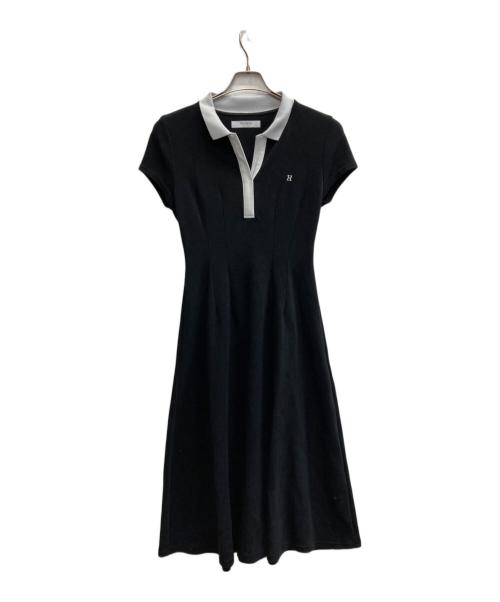 HER LIP TO（ハーリップトゥ）HER LIP TO (ハーリップトゥ) Short Sleeve Polo Dress ブラック サイズ:Sの古着・服飾アイテム