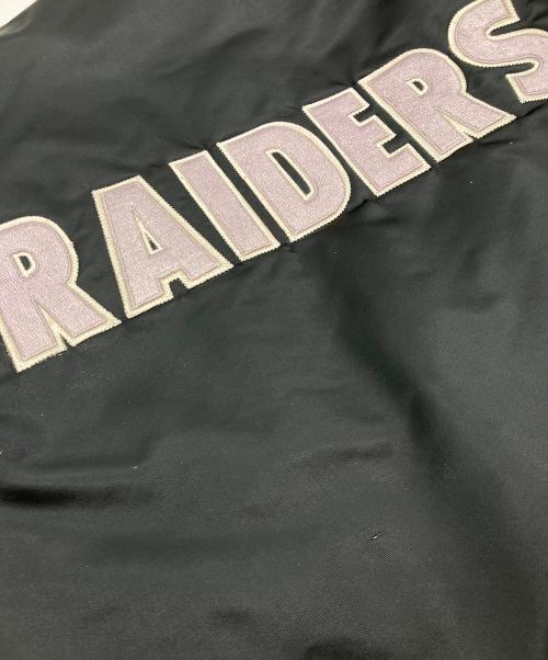 STARTER（スターター）STARTER (スターター) RAIDERS スタジャン ブラック サイズ:Lの古着・服飾アイテム